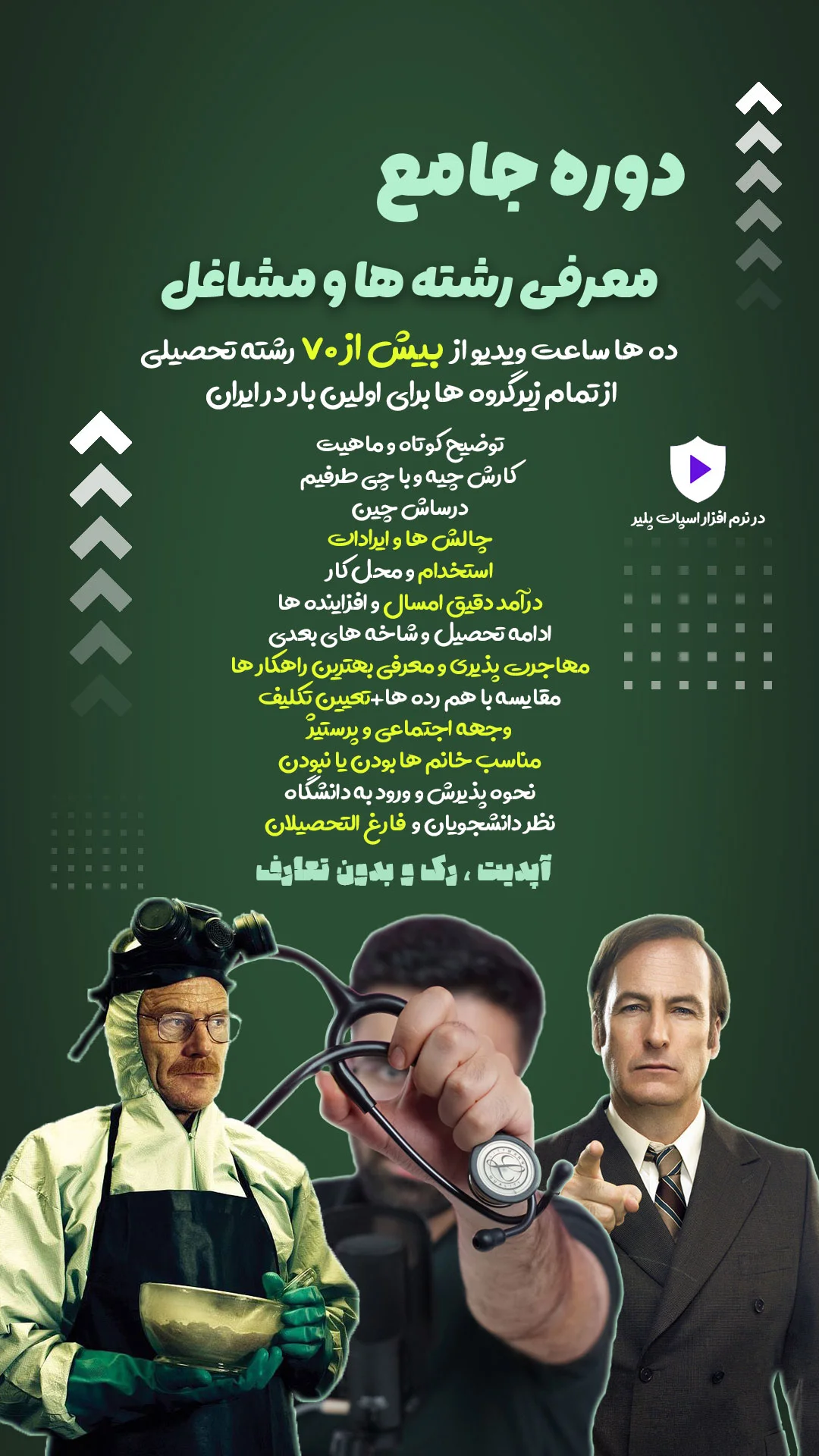 دوره معرفی رشته ها و مشاغل کولمد